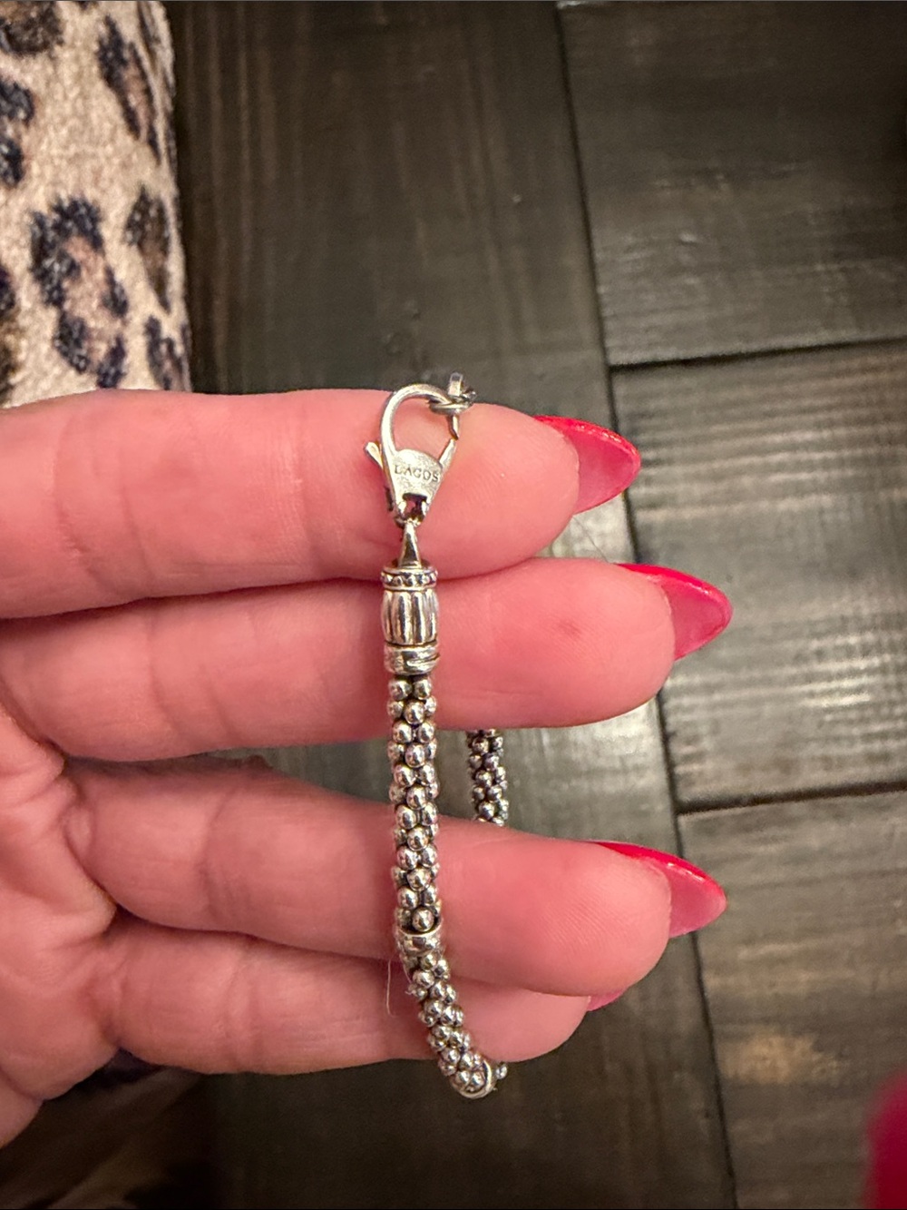 LAGOS Silver Signature Bead Bracelet - Picture 3 of 5